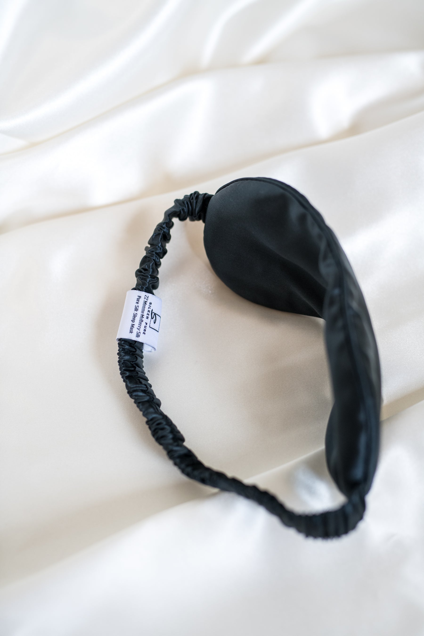 Sleep Mask- Black - Silken Pure