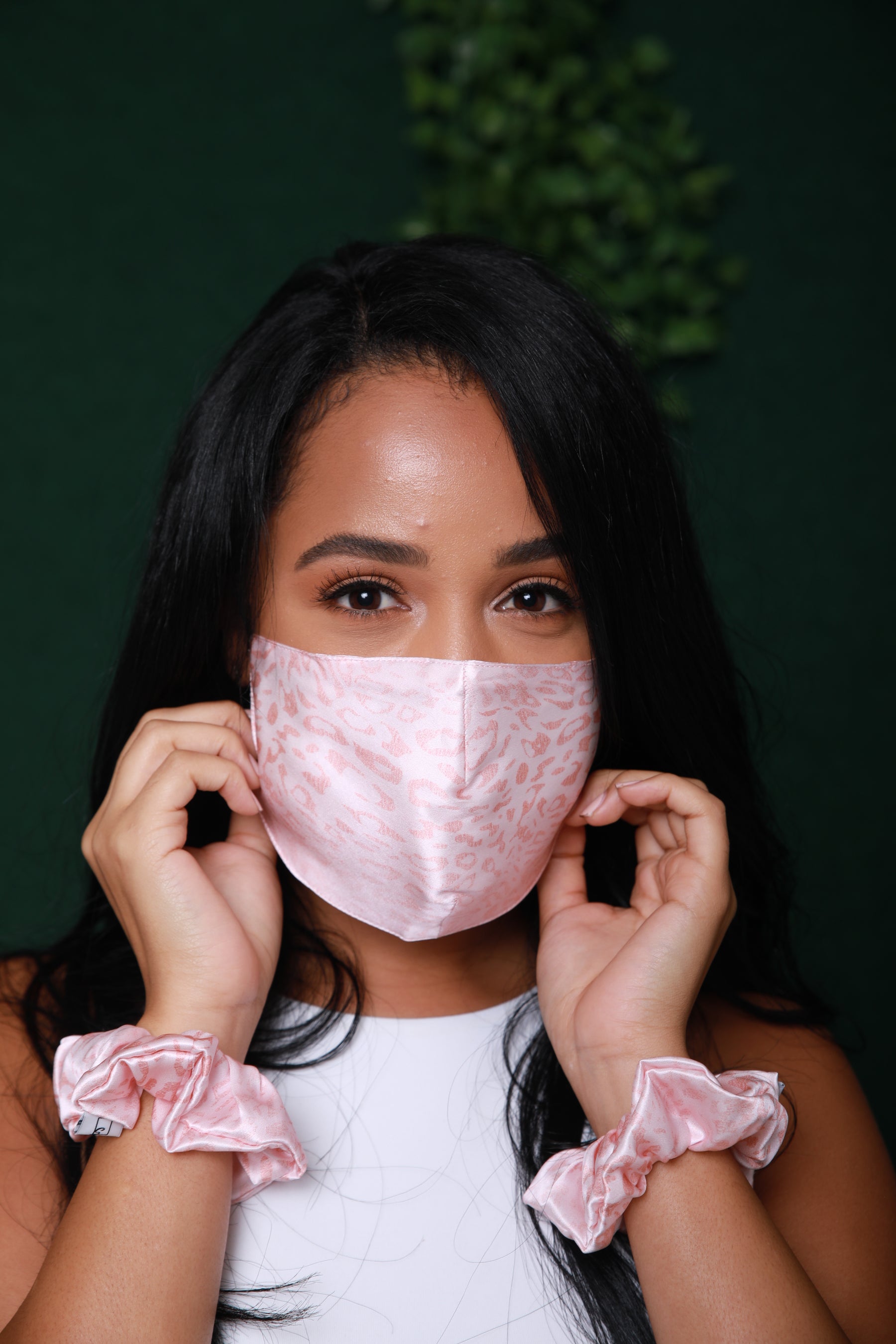 Limited Edition Leopard Pink : Pure mulberry silk face mask 10% donated to BCA - Silken Pure