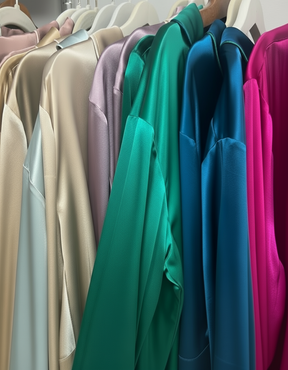 Pure silk silver eye mask with custom pearl embroidery logo