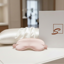 #color_Ivory White Pillowcase - Pink Mask 