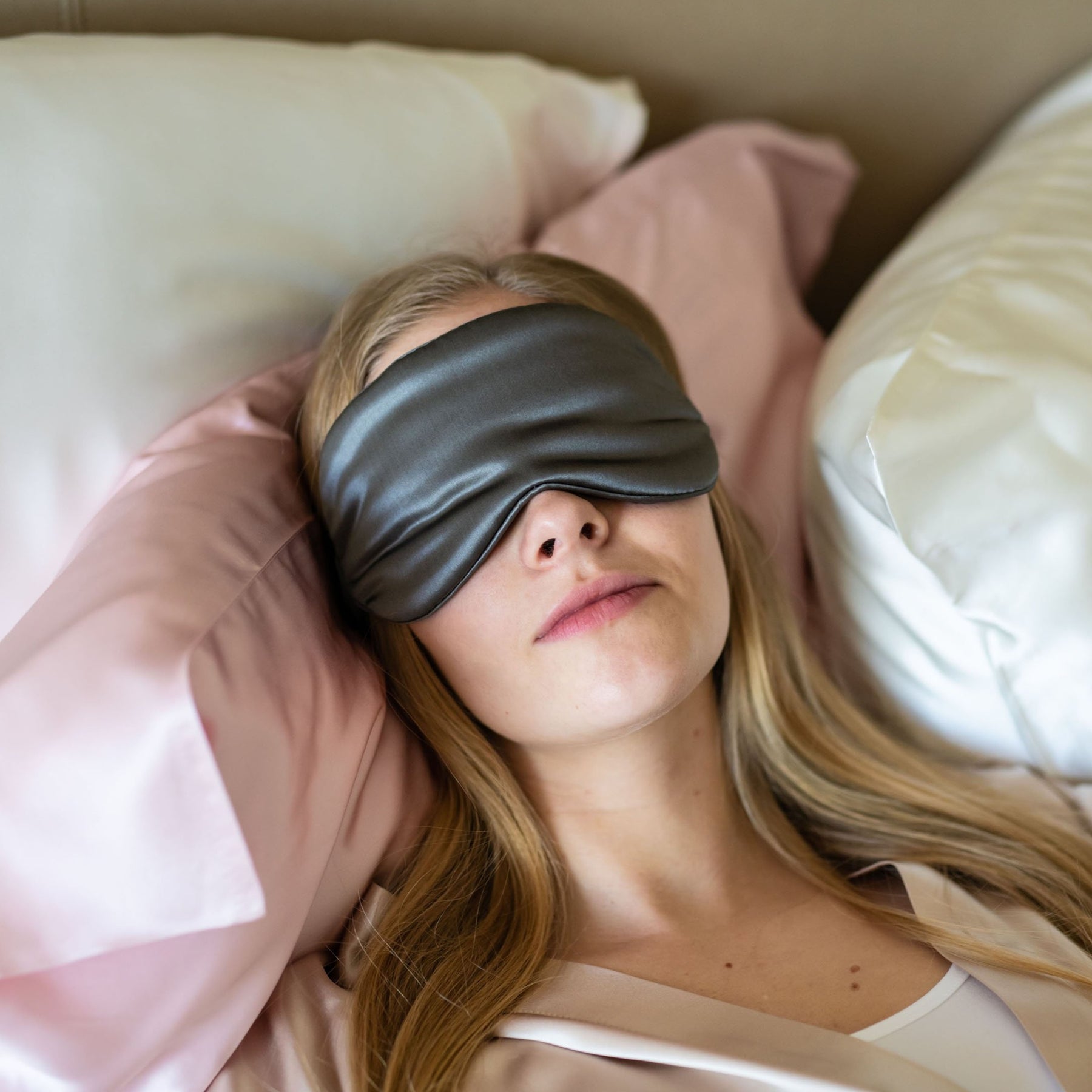 Sleep Mask - Dark Gray - Silken Pure