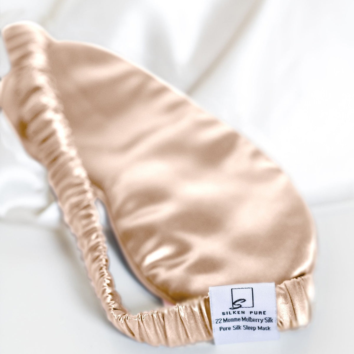 Sleep Mask - Champagne - Silken Pure