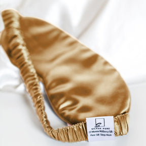 Sleep Mask - Gold-Holiday Collection coming soon - Silken Pure